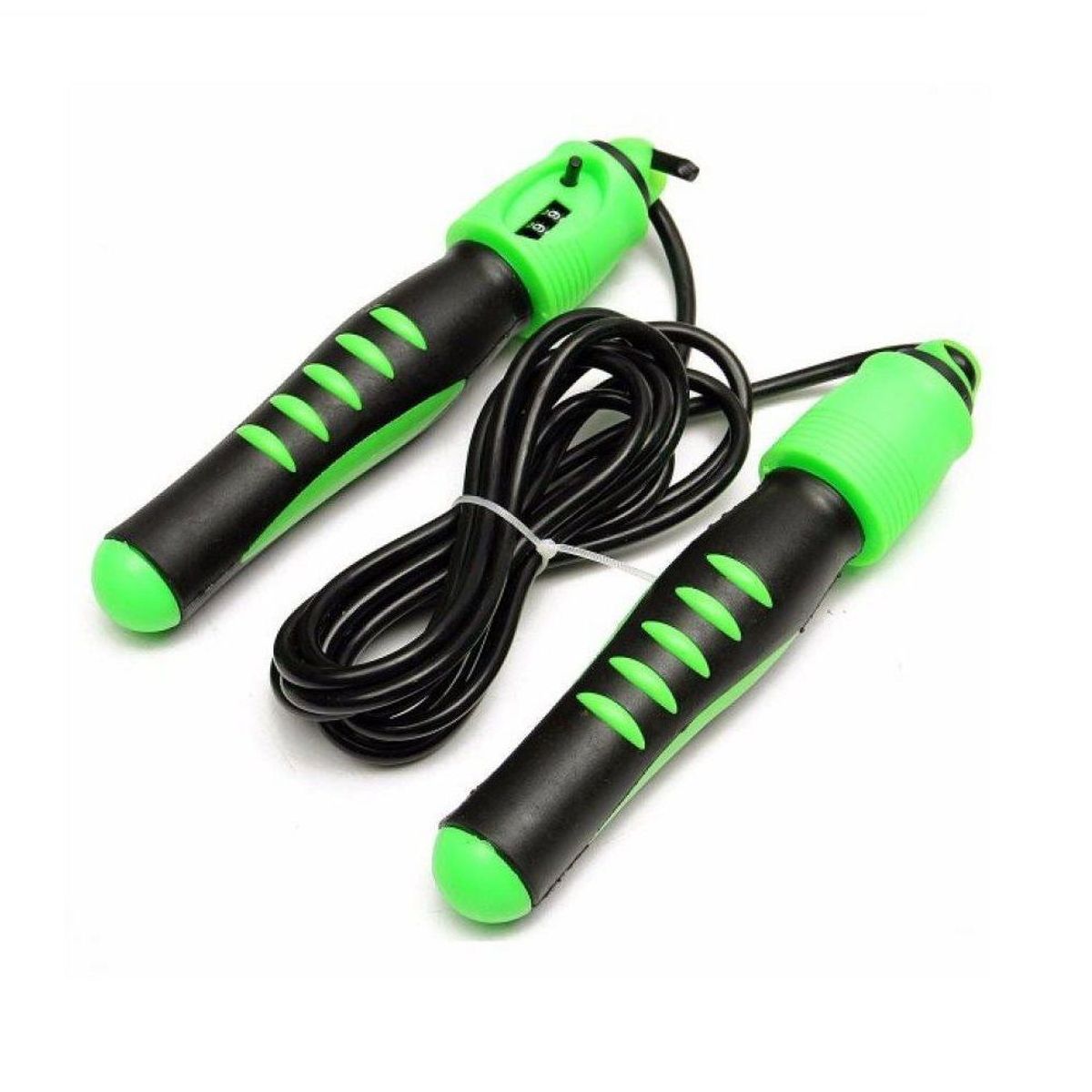 GENERICO - Soga para Saltar Con Contador Cuerda de salto verde