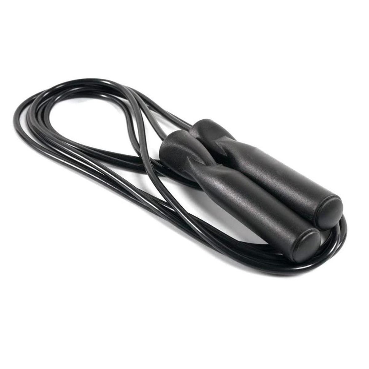 GENERICO - Soga Para Saltar Con Rodaje Interno Negro Cuerda de salto