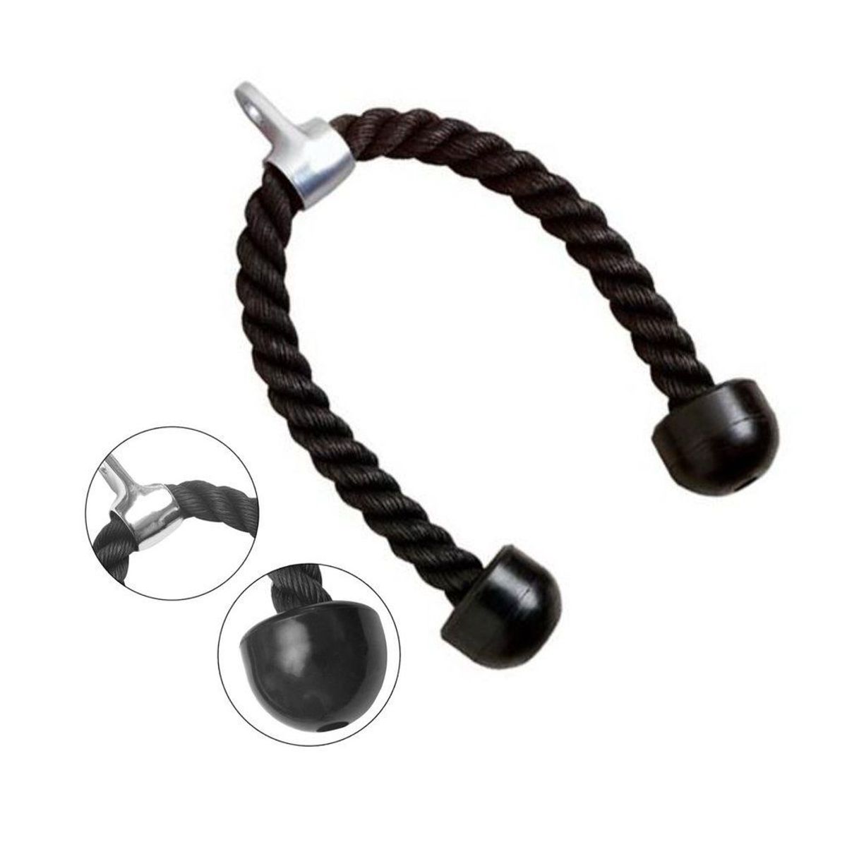 GENERICO - Soga para Polea Jalón Gym Minigym Gimnasio Accesorio Nylon