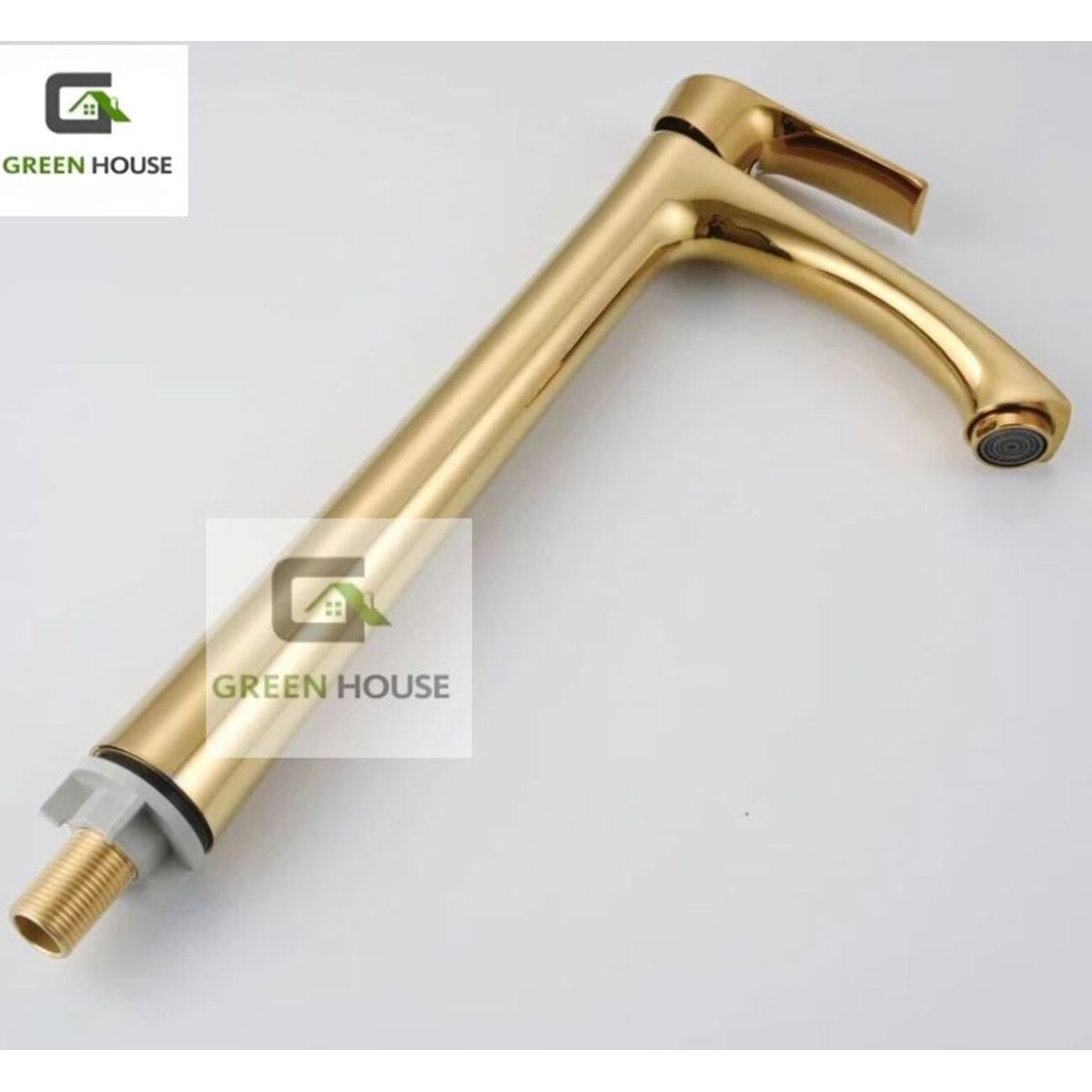 GENERICO - GRIFERIA DE LAVATORIO ALTO DORADO AGUA FRIA