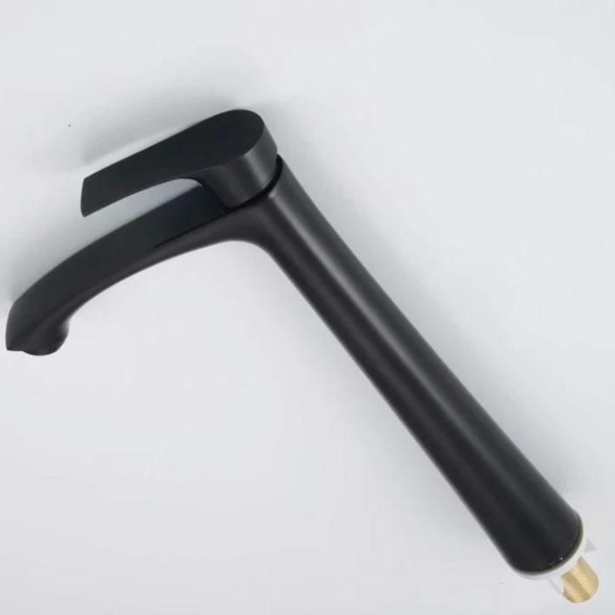 GENERICO - GRIFERIA DE LAVATORIO ALTO NEGRO MATE AGUA FRIA