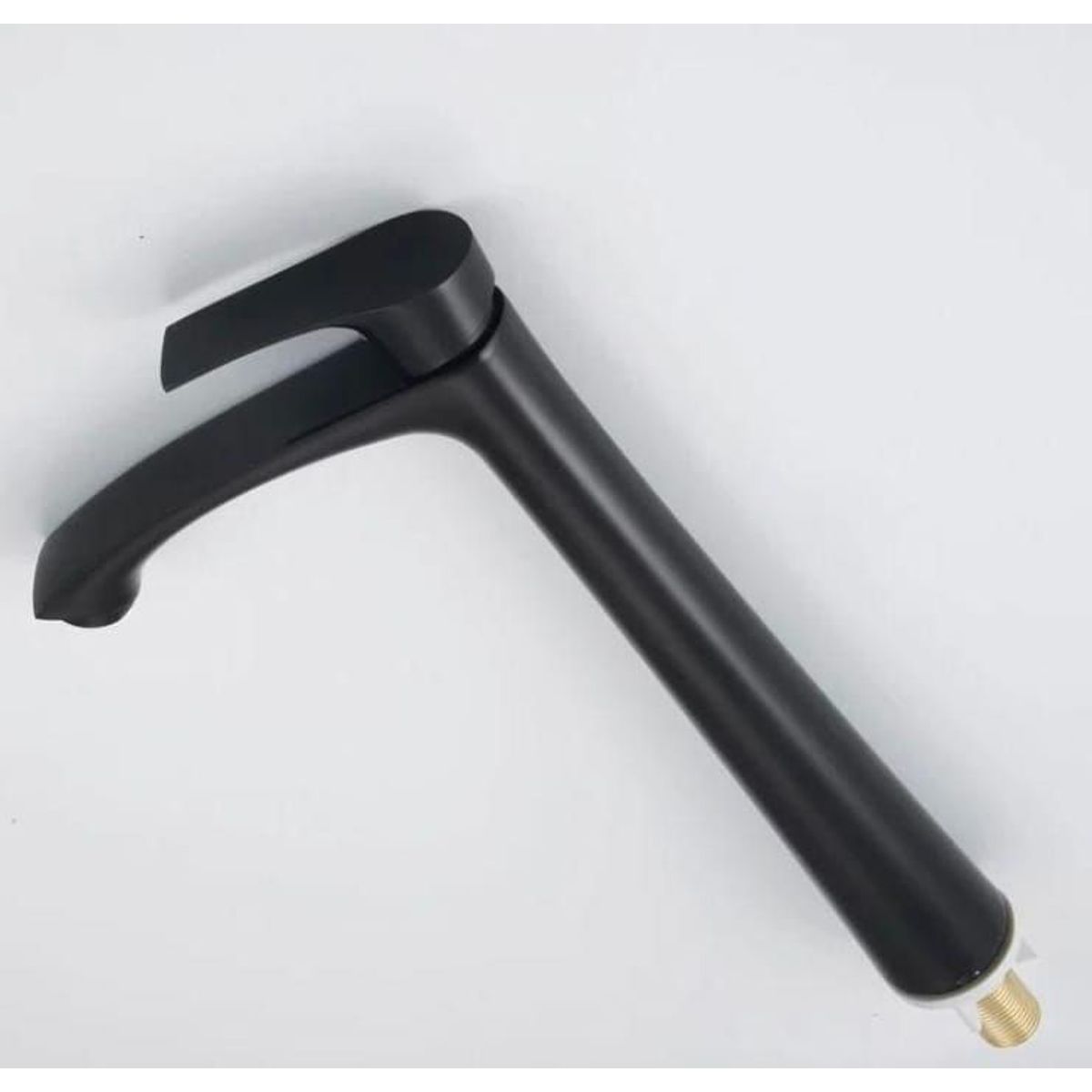 GENERICO - GRIFERIA DE LAVATORIO ALTO NEGRO MATE AGUA FRIA