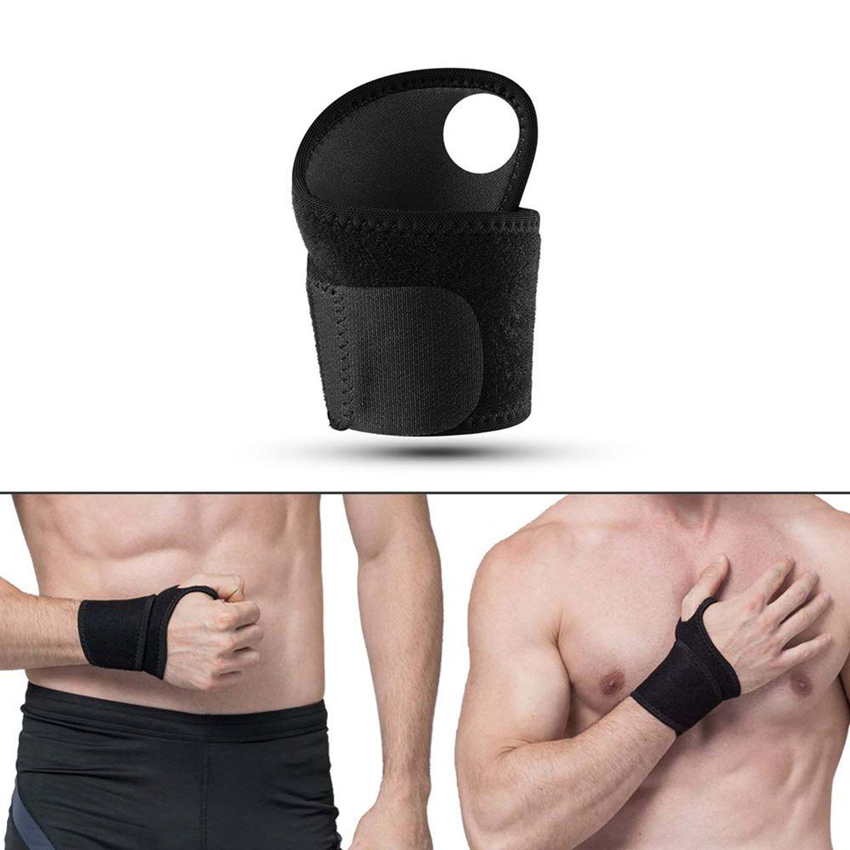 GENERICO - Muñequeras de compresión Regulable Ajustable con Velcro