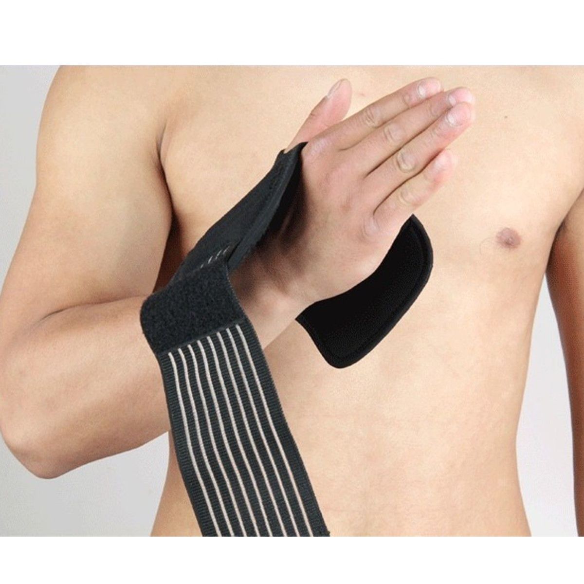 GENERICO - MUÑEQUERA CON FÉRULA PARA MUÑECA NEGRO 552B