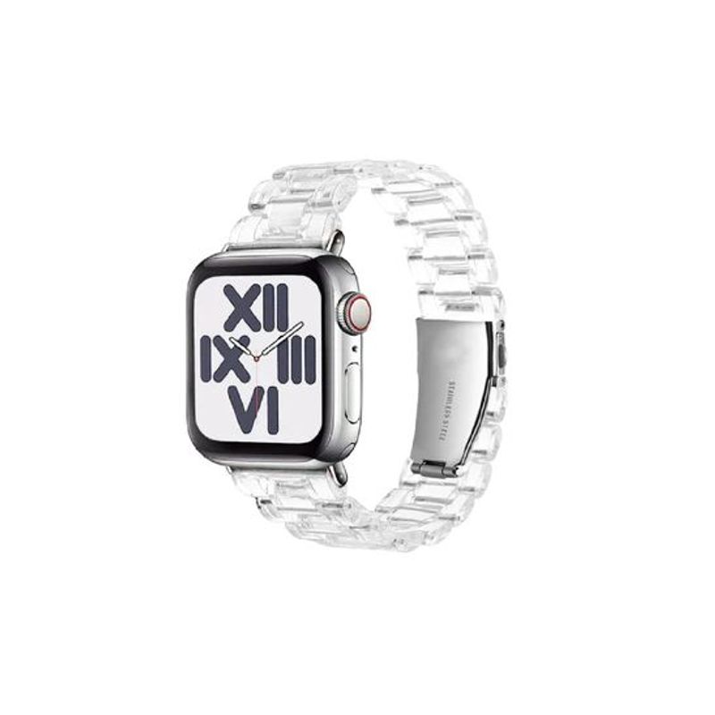 GENERICO - Correas Acrilicas Para Applewatch 42-44-45-49mm - Transparente