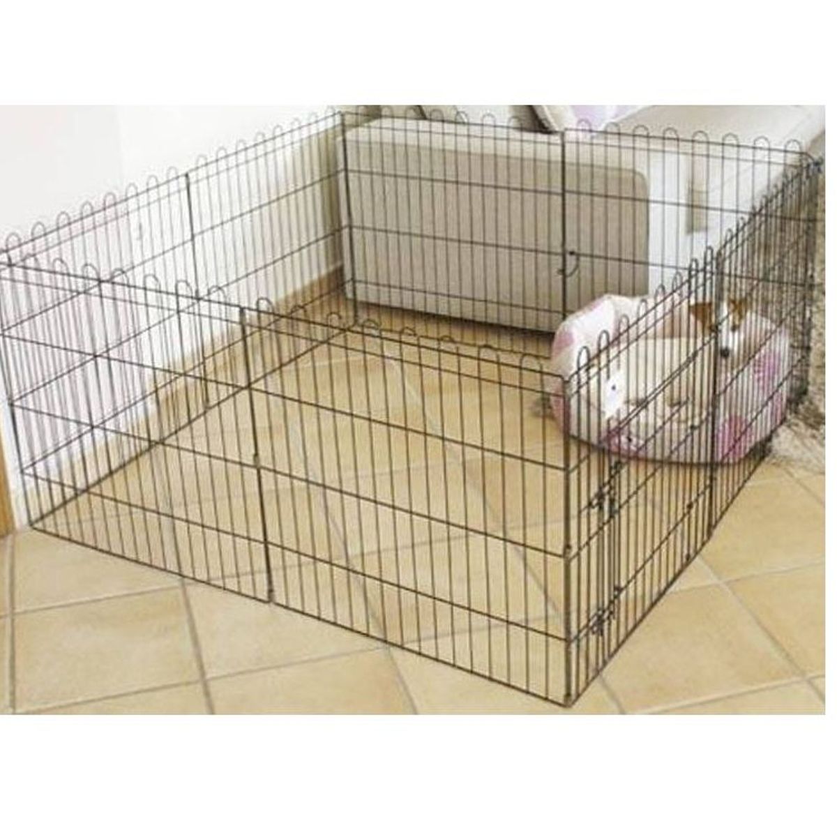 GENERICO - Corral Reja para mascotas 60 x 80cm