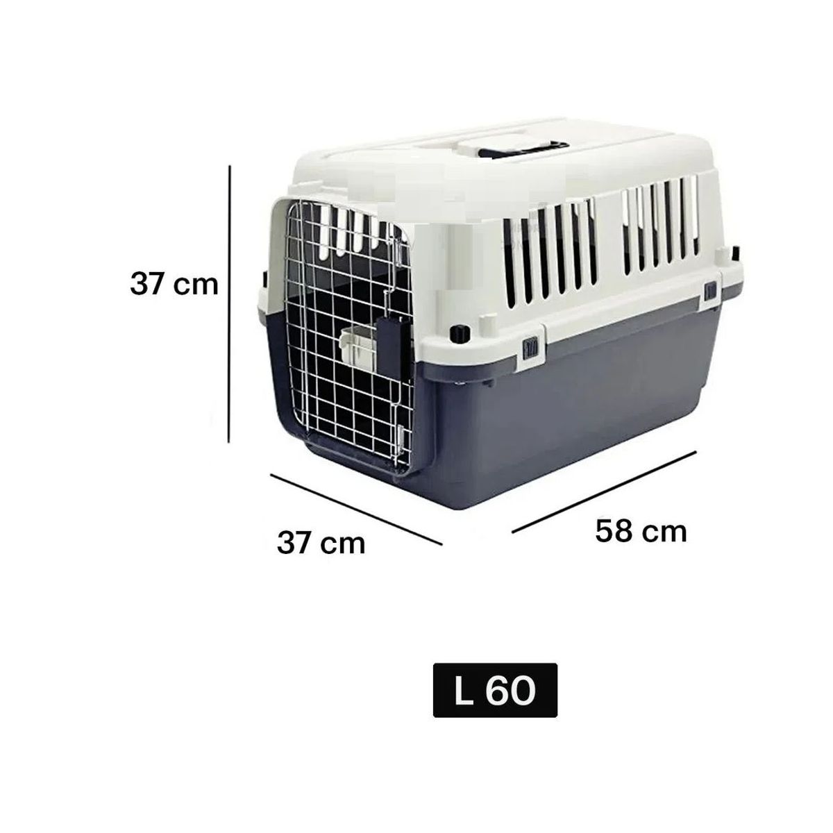 GENERICO - Kennel Transportador de Perro L60 Negro