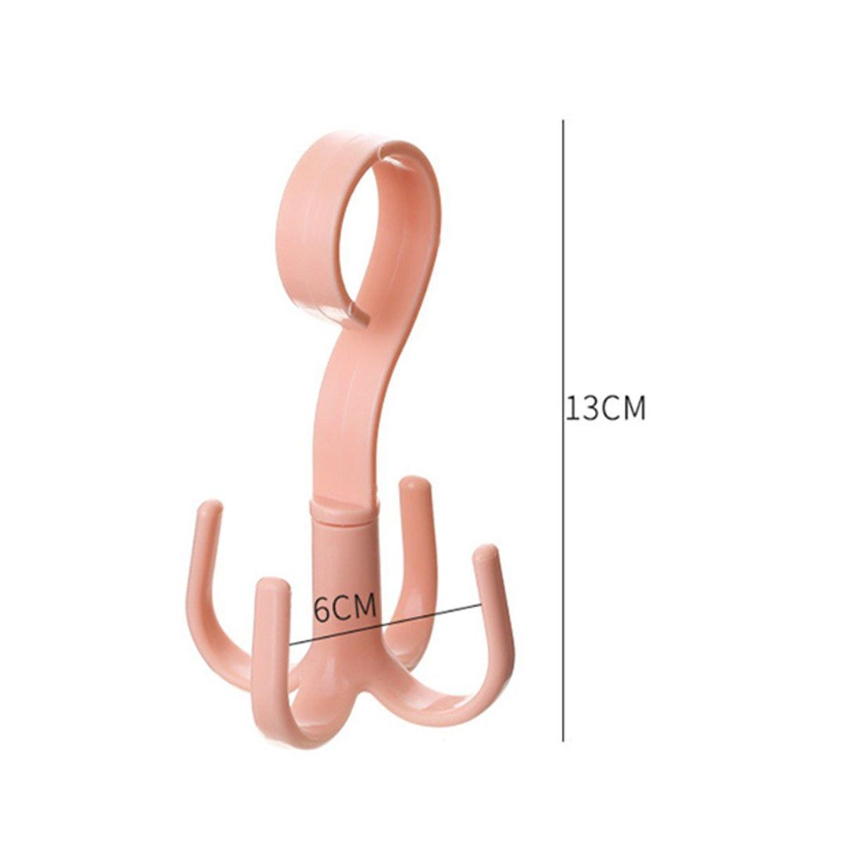 GENERICO - Organizador Múltiple Colgador para Perchero Rosado