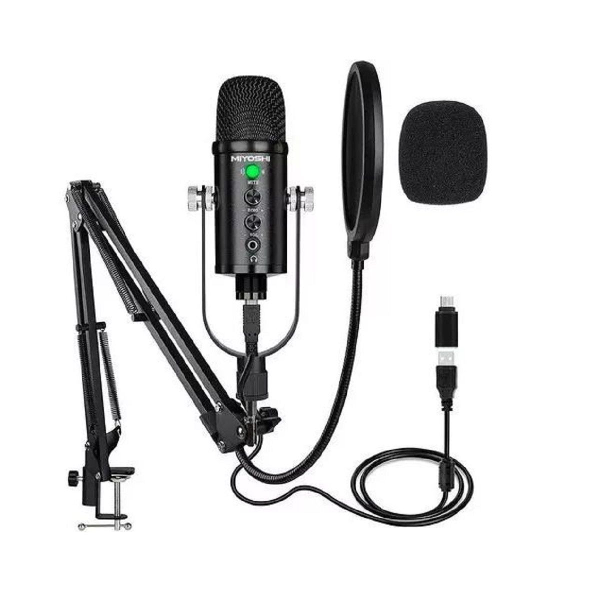 SEISA - Micrófono de BM-86TZ PC- Laptop - Celular  Plug and Play  USB