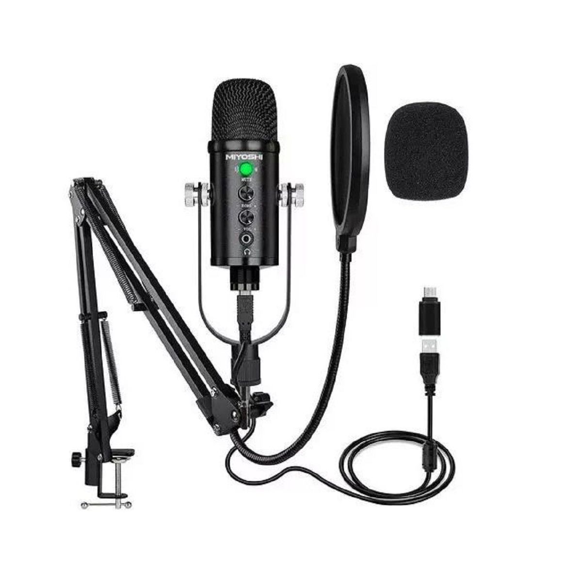 SEISA - Micrófono de BM-86TZ PC- Laptop - Celular  Plug and Play  USB