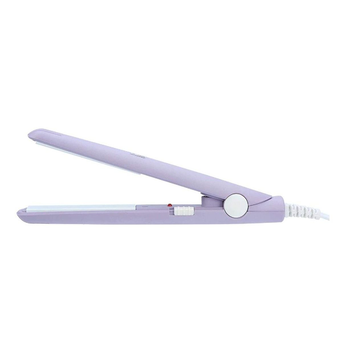 GENERICO - Mini Alisador Plancha para Cabello Viaje Cartera Morado