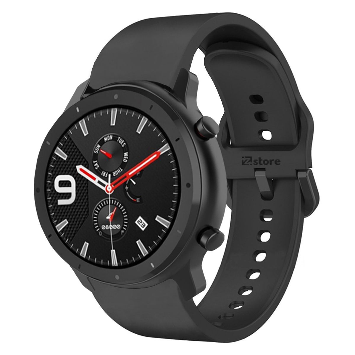 GENERICO - Correa Compatible Con Amazfit GTR 47mm Negro 22mm