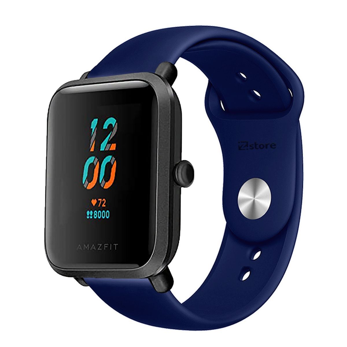 GENERICO - Correa Compatible Con Amazfit Bip Lite Azul Oscuro Broche 20mm