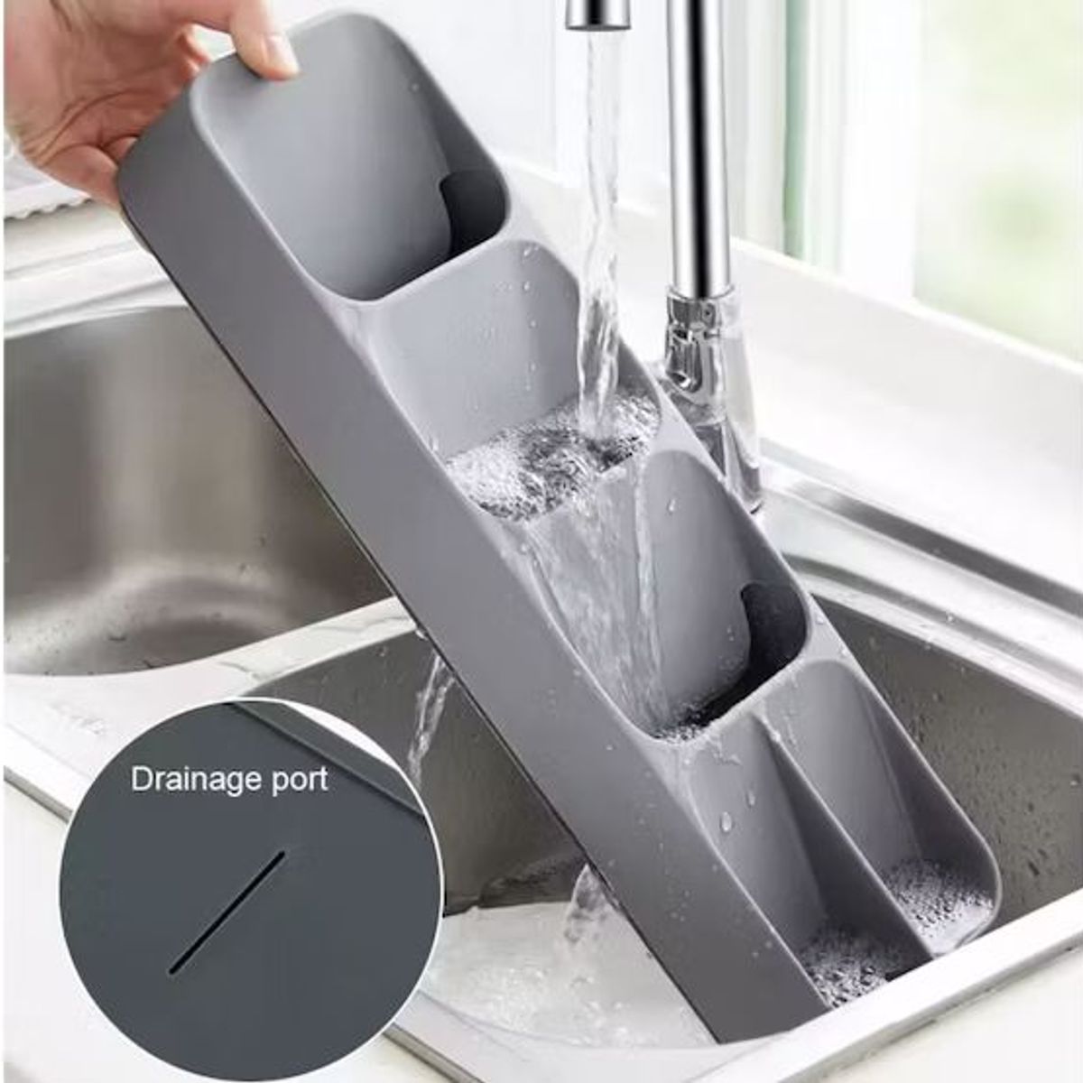 GENERICO - ORGANIZADOR DE COCINA PORTA CUBIERTOS LINEAL PARA CAJONES