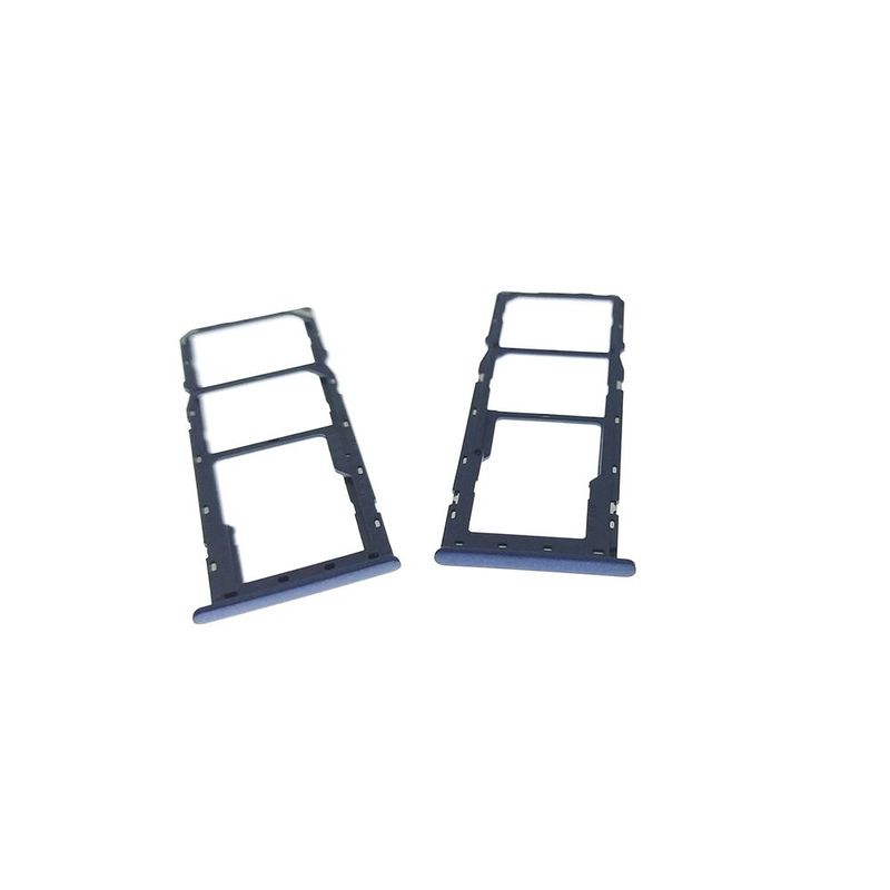 GENERICO - Repuesto Bandeja SIM Micro SD SAMSUNG A20S - AZUL.