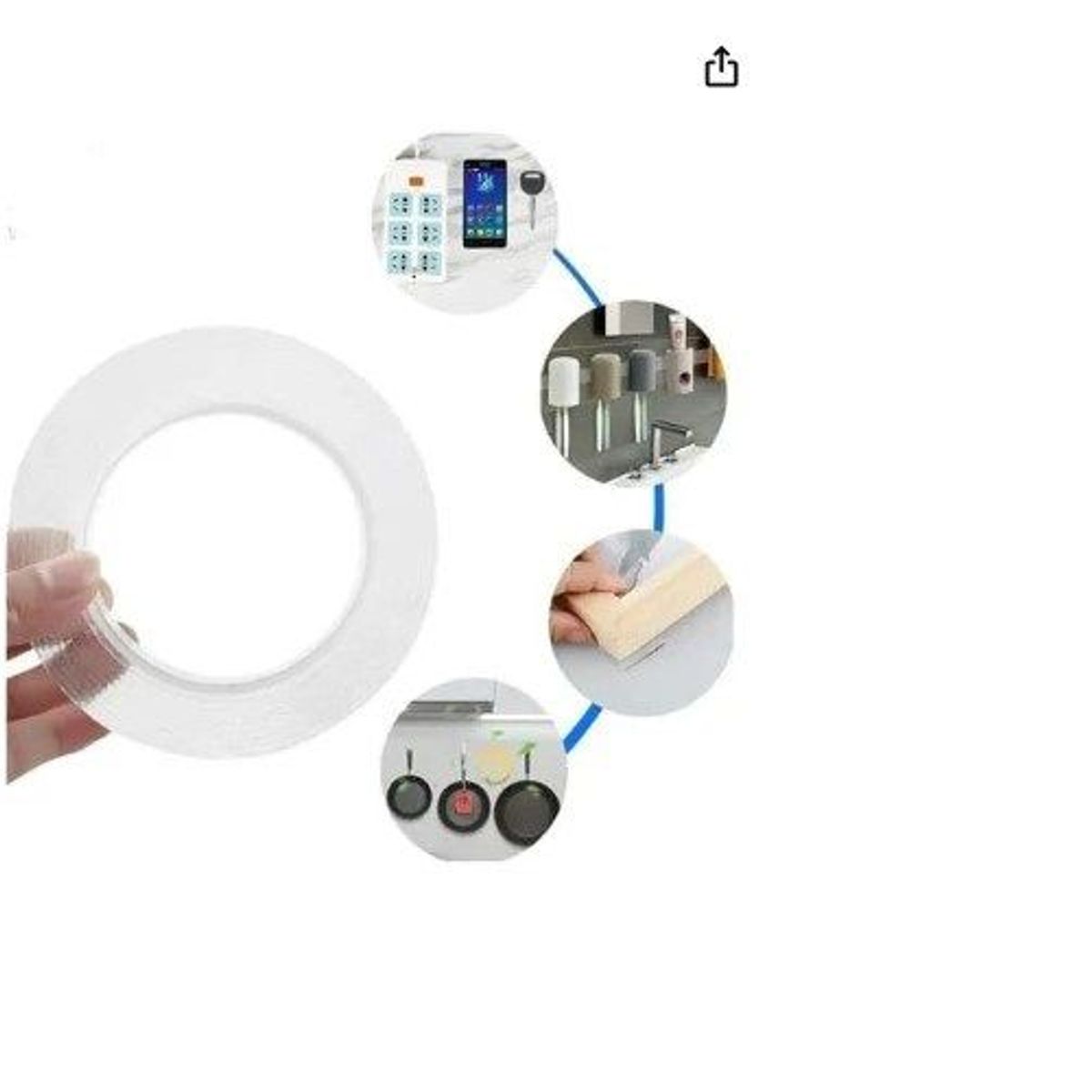 GENERICO - Cinta mágica  multifuncional transparente adhesivo 3m