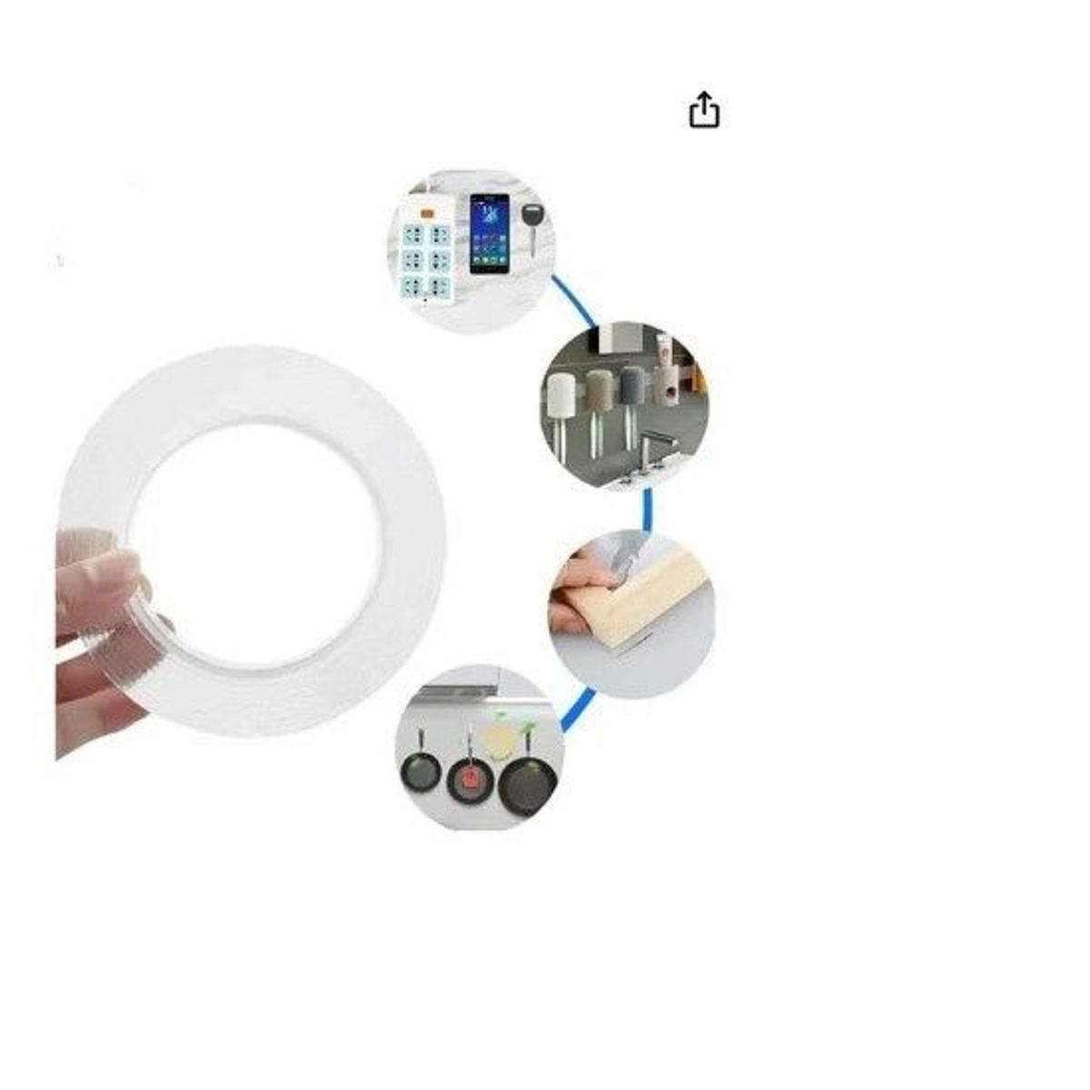 GENERICO - Cinta mágica  multifuncional transparente adhesivo 3m