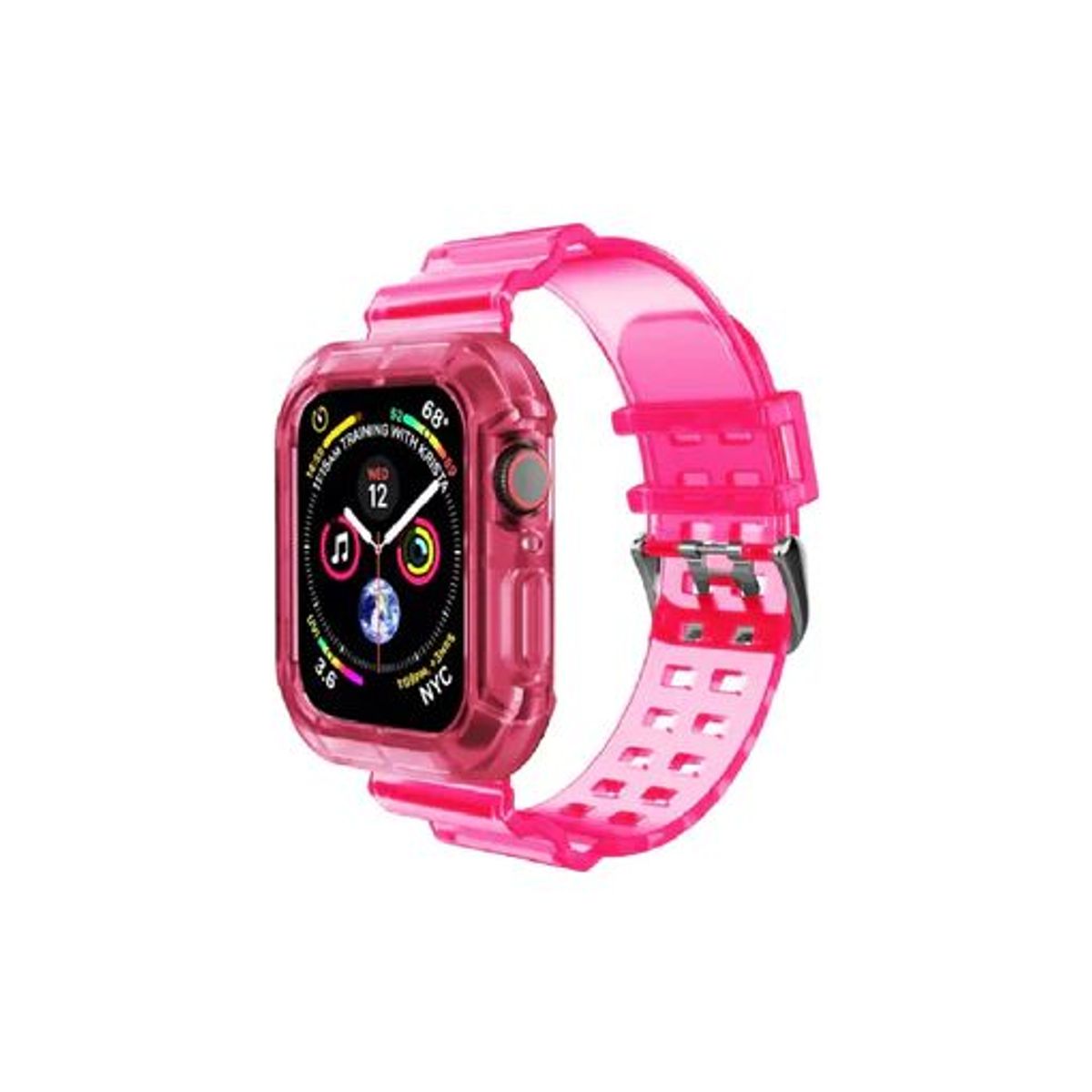 GENERICO - Correa Completa TPU APPLEWATCH 42MM-44MM-45MM-49MM - Fuccia