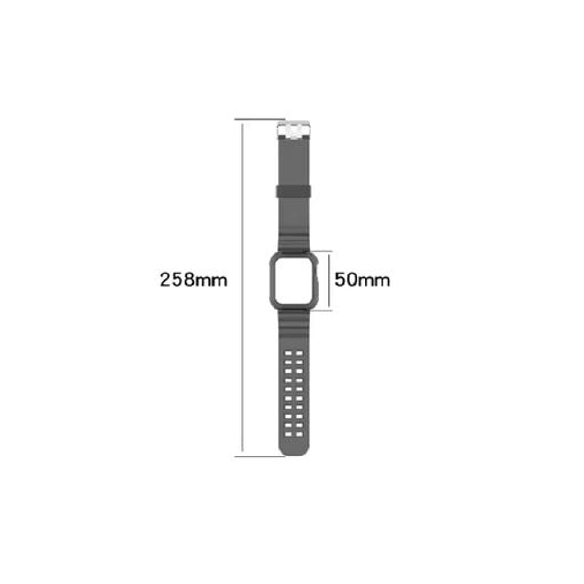 GENERICO - Correa Completa TPU APPLEWATCH 42MM-44MM-45MM-49MM - Fuccia