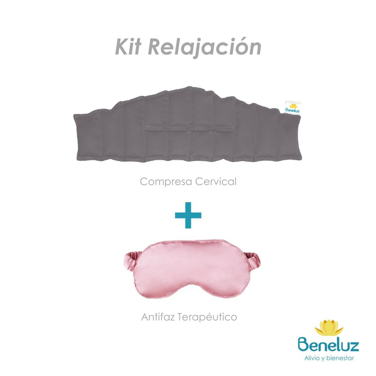 GENERICO - Kit Relajación - Compresa Cervical Plomo y Antifaz Terapéutico