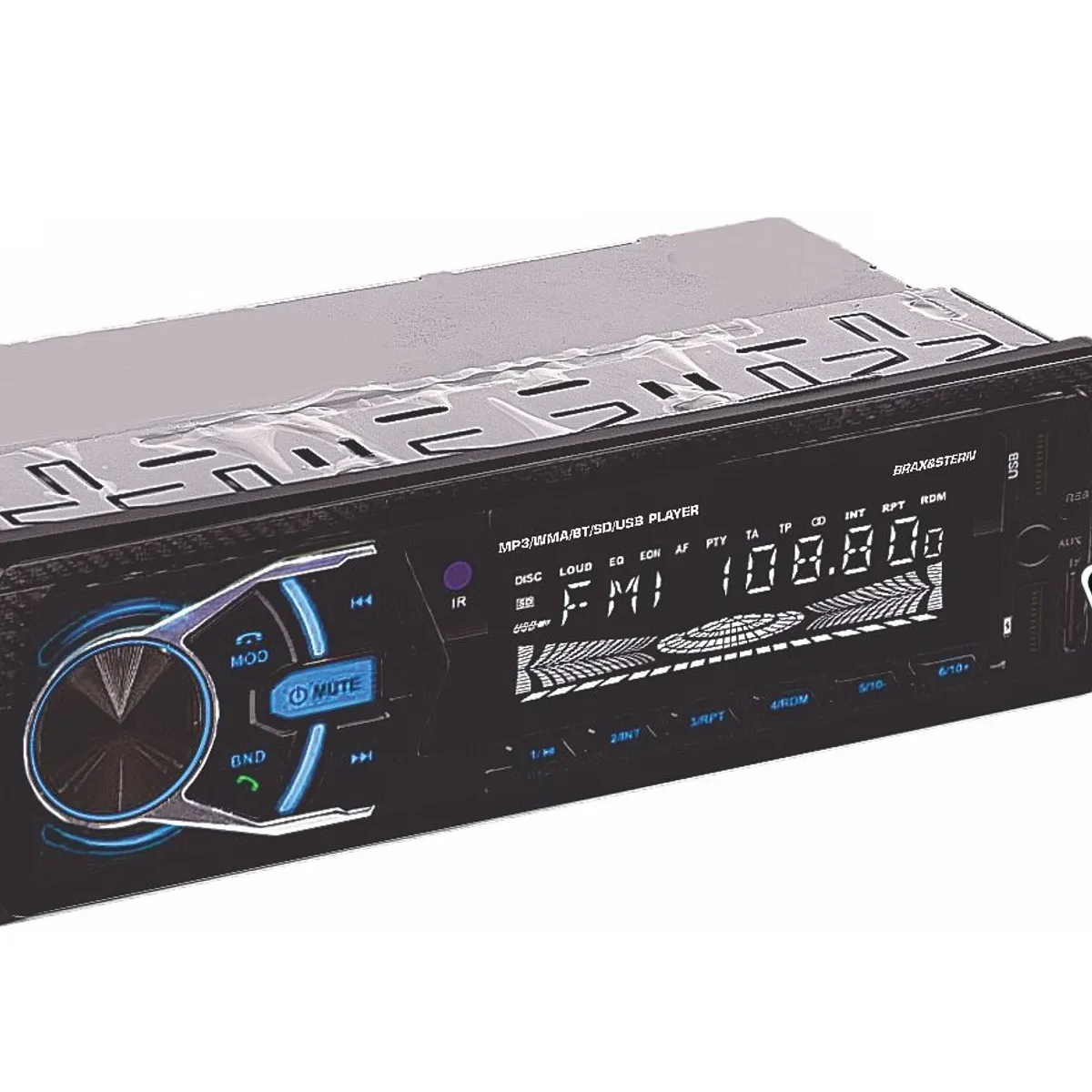 GENERICO - AUTORADIO 1 DIN BRAX&STERN BLUETOOTH FM MP3 USB CM-1203MA