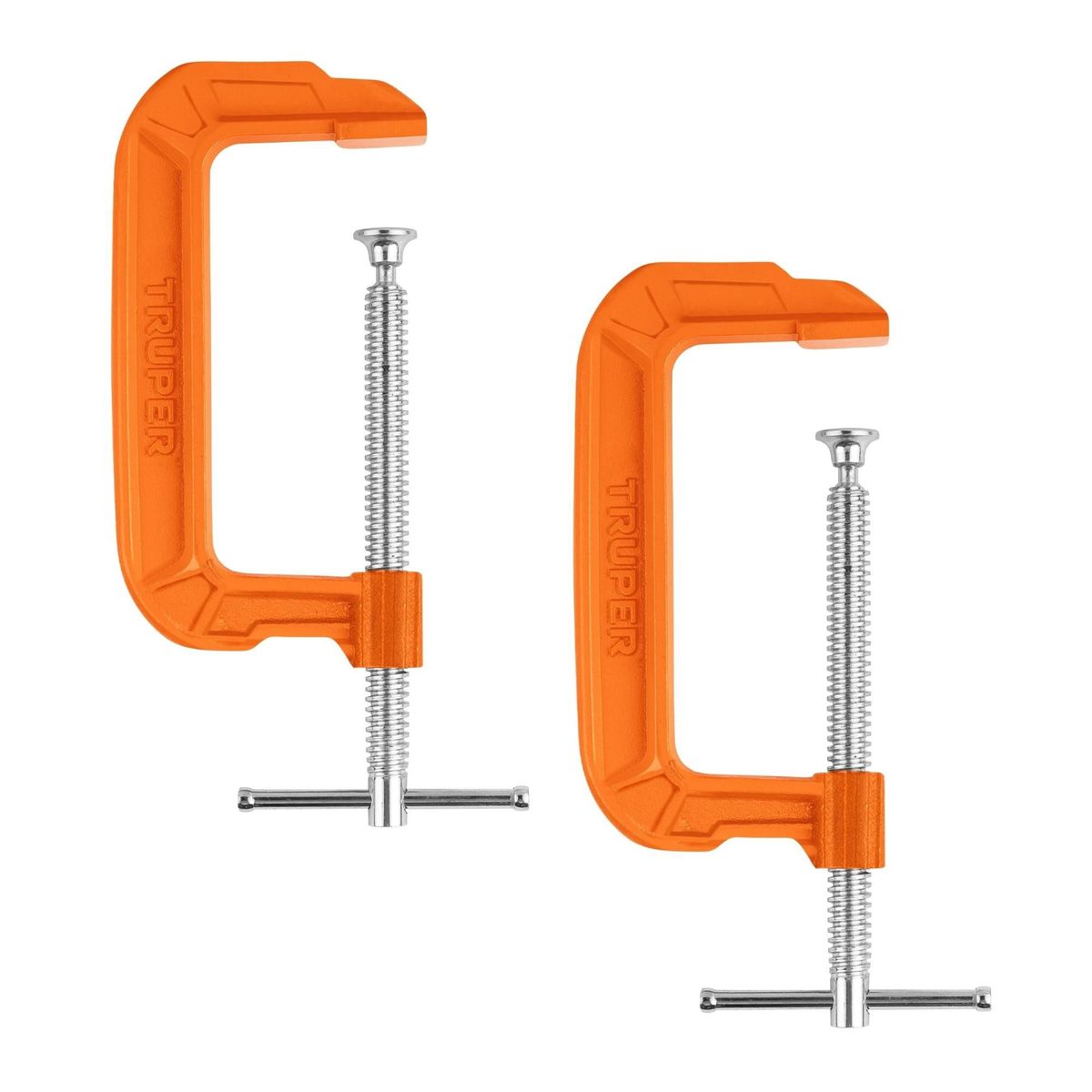 TRUPER - Prensa tipo C nodular carpintero 6 ", Truper Pack 2 unidades