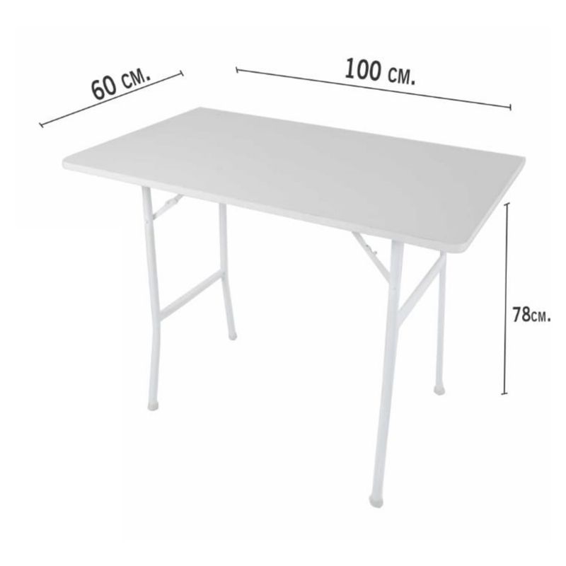 ATAHUALPA - Mesa Plegable ATAHUALPA 100x60- blanco