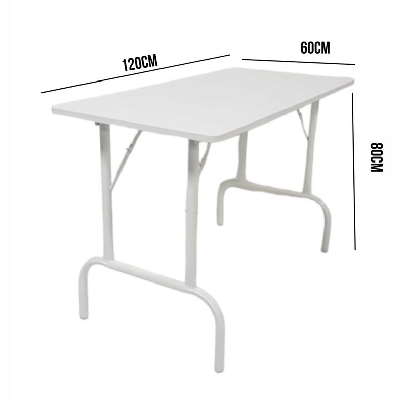 ATAHUALPA - Mesa Plegable ATAHUALPA 120x60- BLANCO