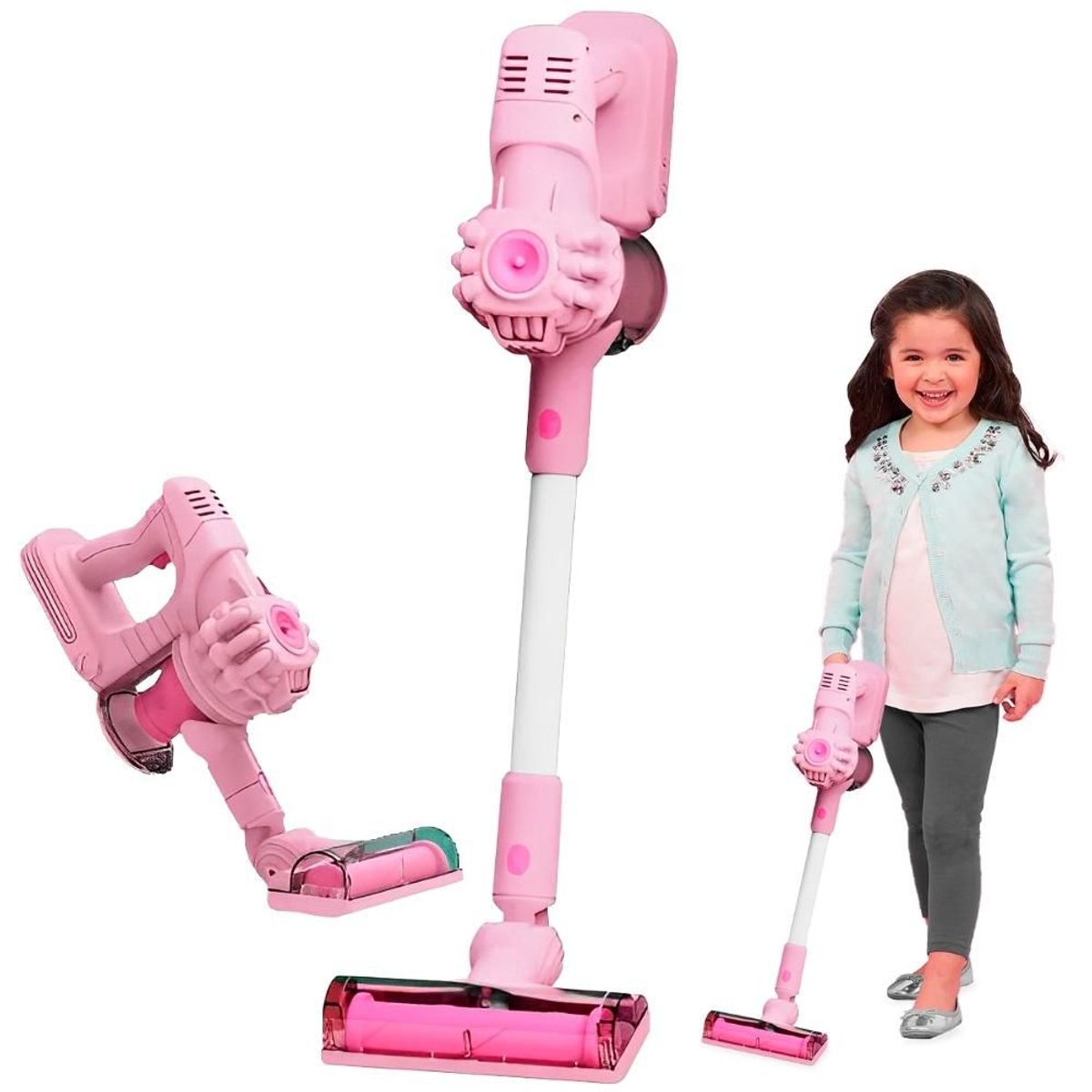 MINARI - Aspiradora Kit de Limpieza Infantil Juguete para Niñas Rosa
