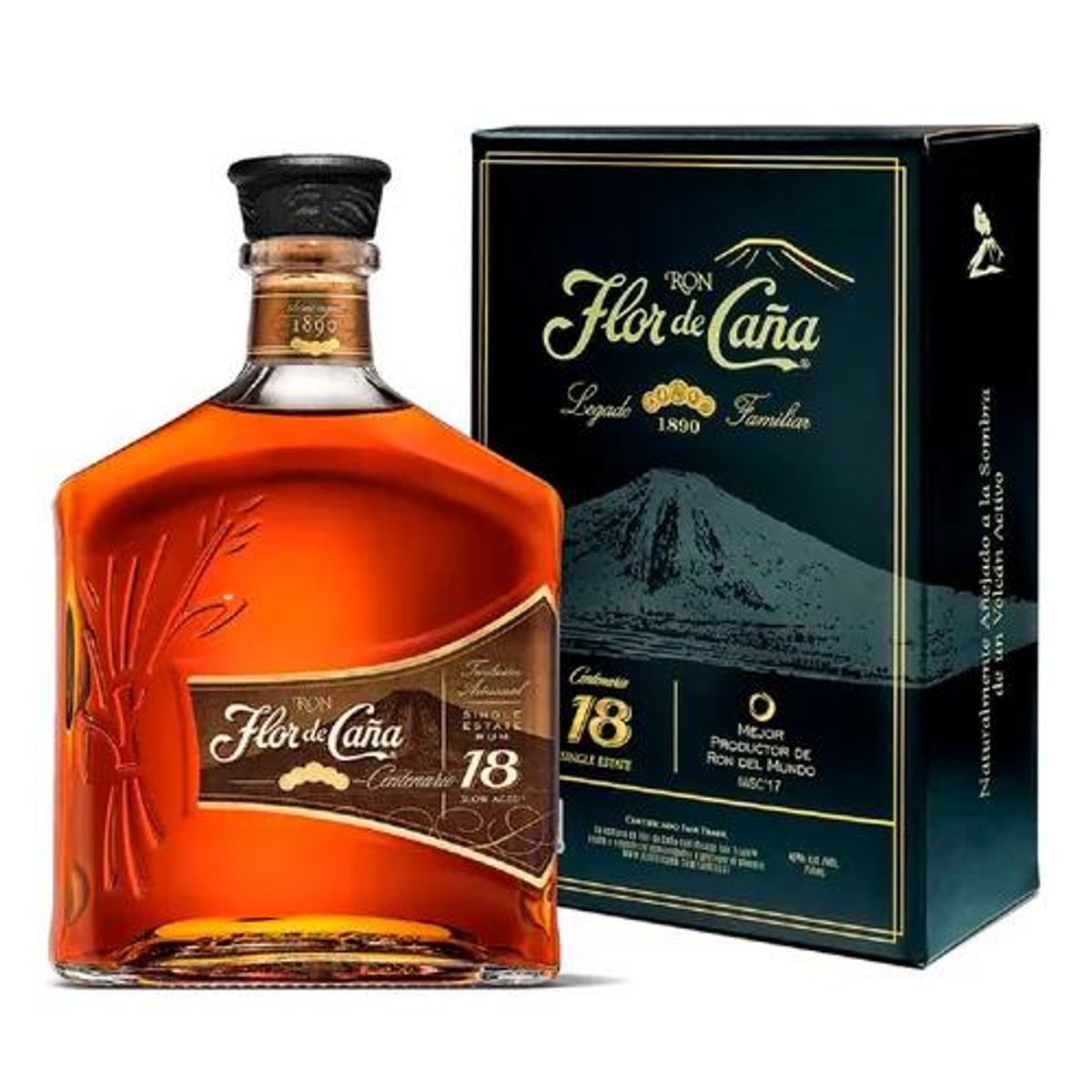 FLOR DE CAÑA - Ron FLOR DE CAÑA 18 años Botella 750ml