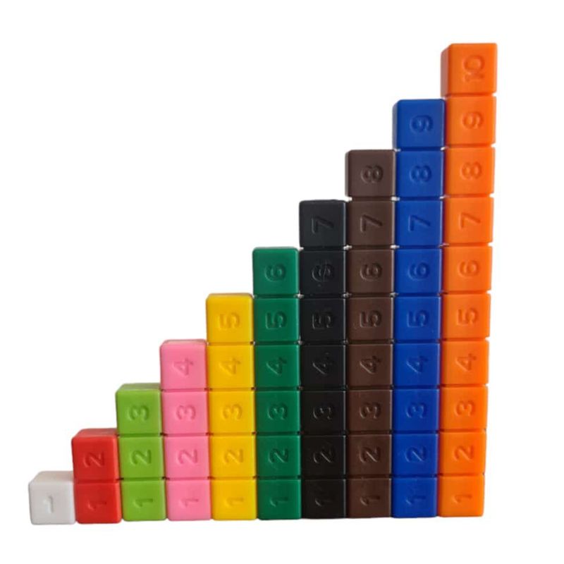GENERICO - Regleta de Cuisenaire de colores de 136 pcs