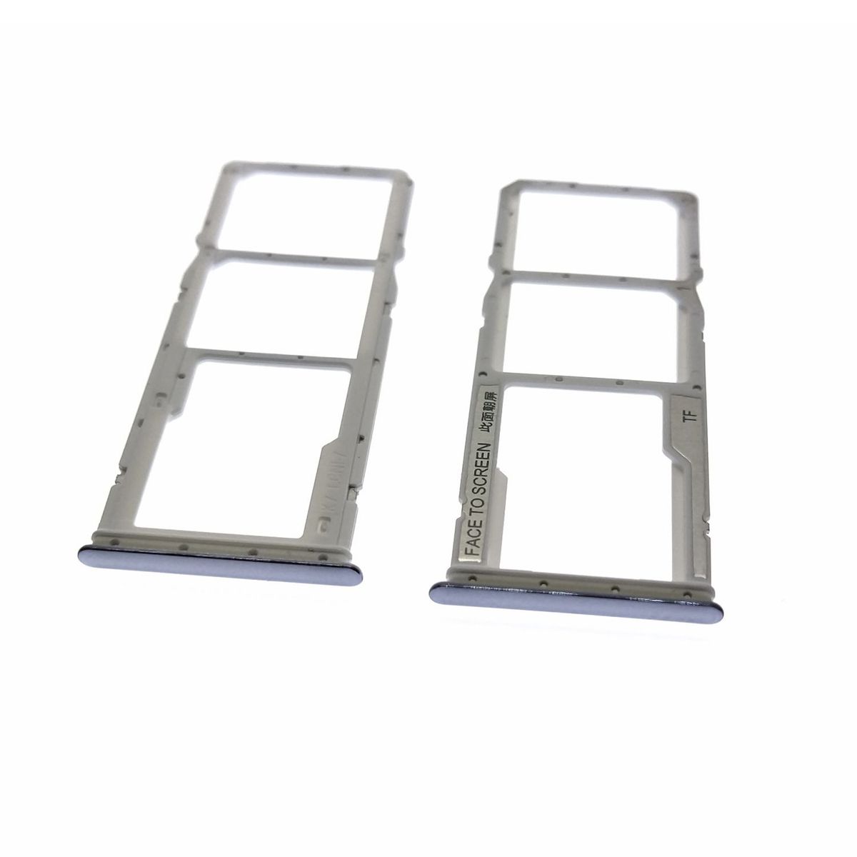 GENERICO - Repuesto Bandeja SIM Micro SD XIAOMI REDMI NOTE 10 - PLATEADO.