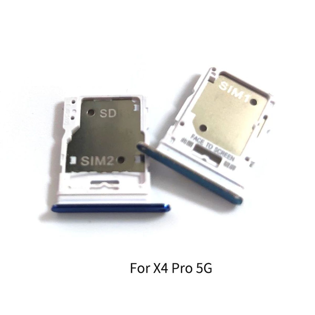 GENERICO - Repuesto Bandeja SIM Micro SD XIAOMI POCO X4 PRO 5G - AZUL.