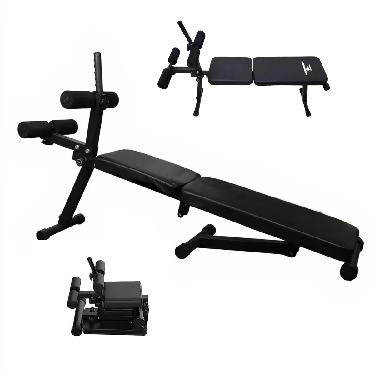 BLACKFIT - Banca Libre Ejercicios Plegable Multifuncional Press Abdominales