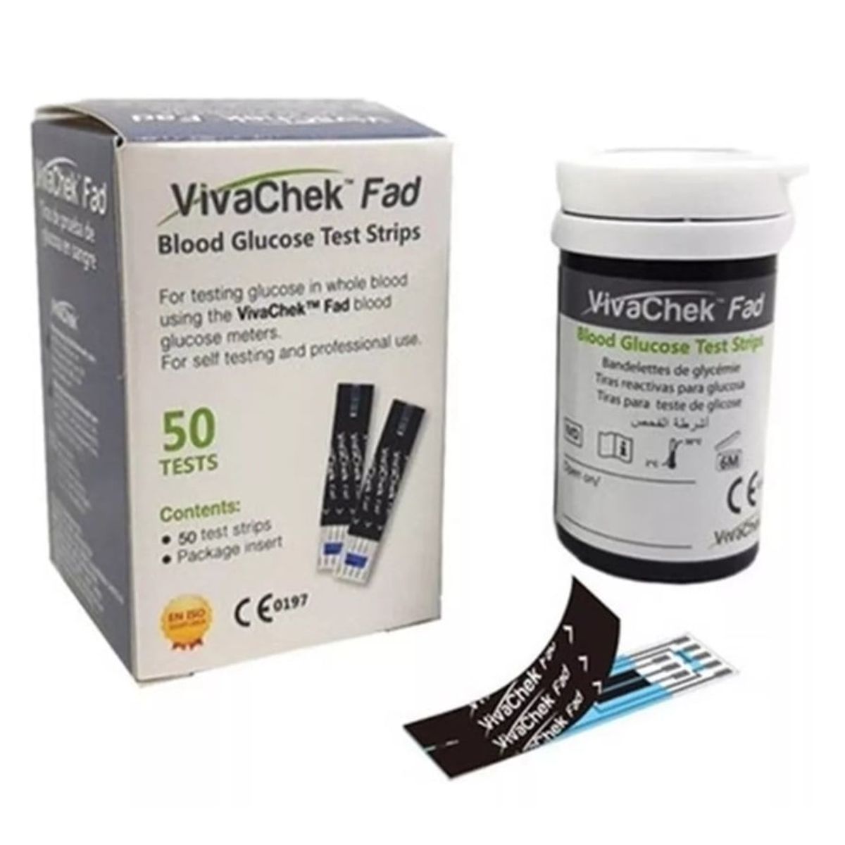 GENERICO - PACK VIVA CHEK FAD: 50 TIRAS Y 100 LANCETAS