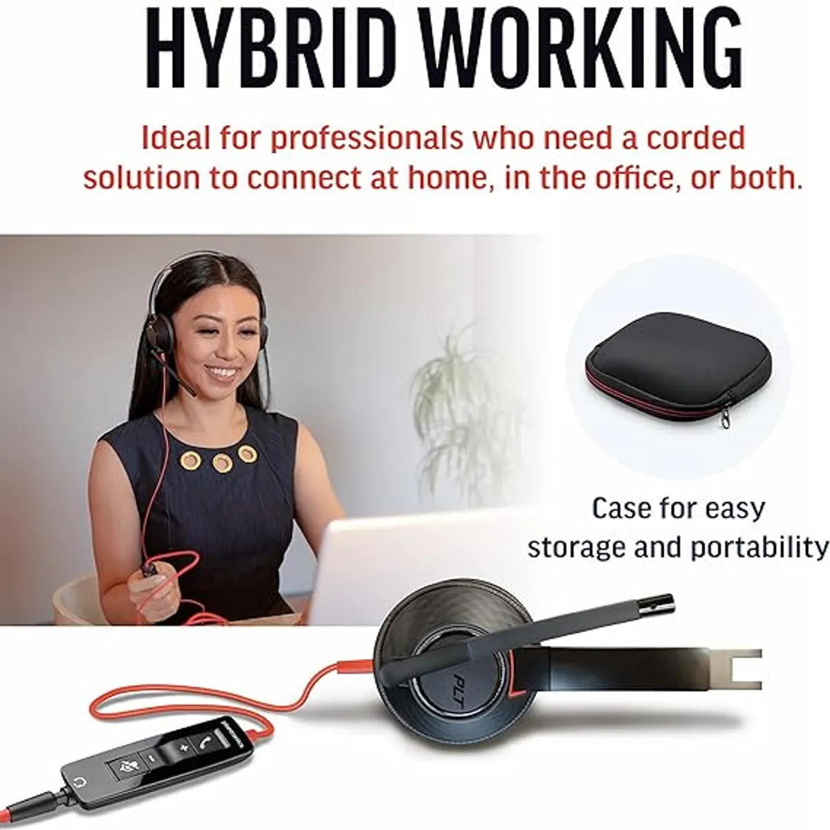 PLANTRONICS - AUDIFONO PLANTRONIC - POLY BLACKWIRE 5220