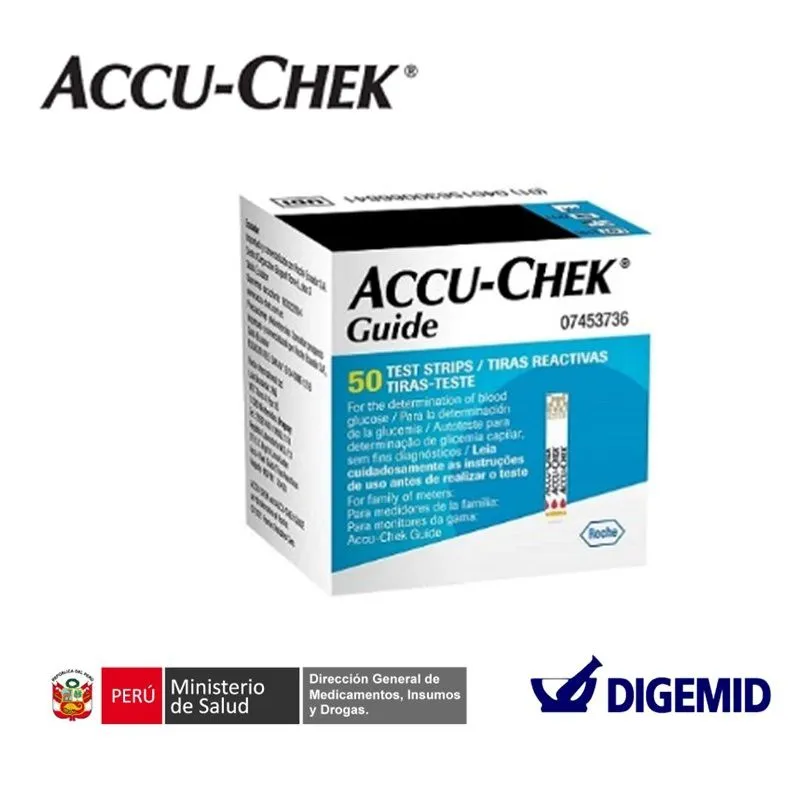 ACCU CHEK - TIRAS REACTIVAS ACCU CHEK GUIDE