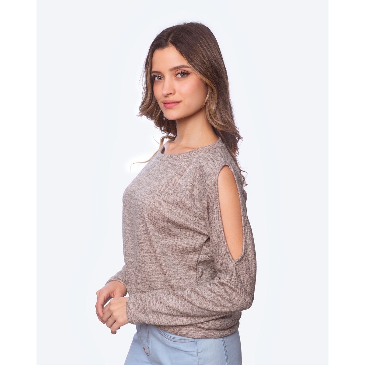 NEBULA - Chompa Elizz - NÃ©bula - Beige