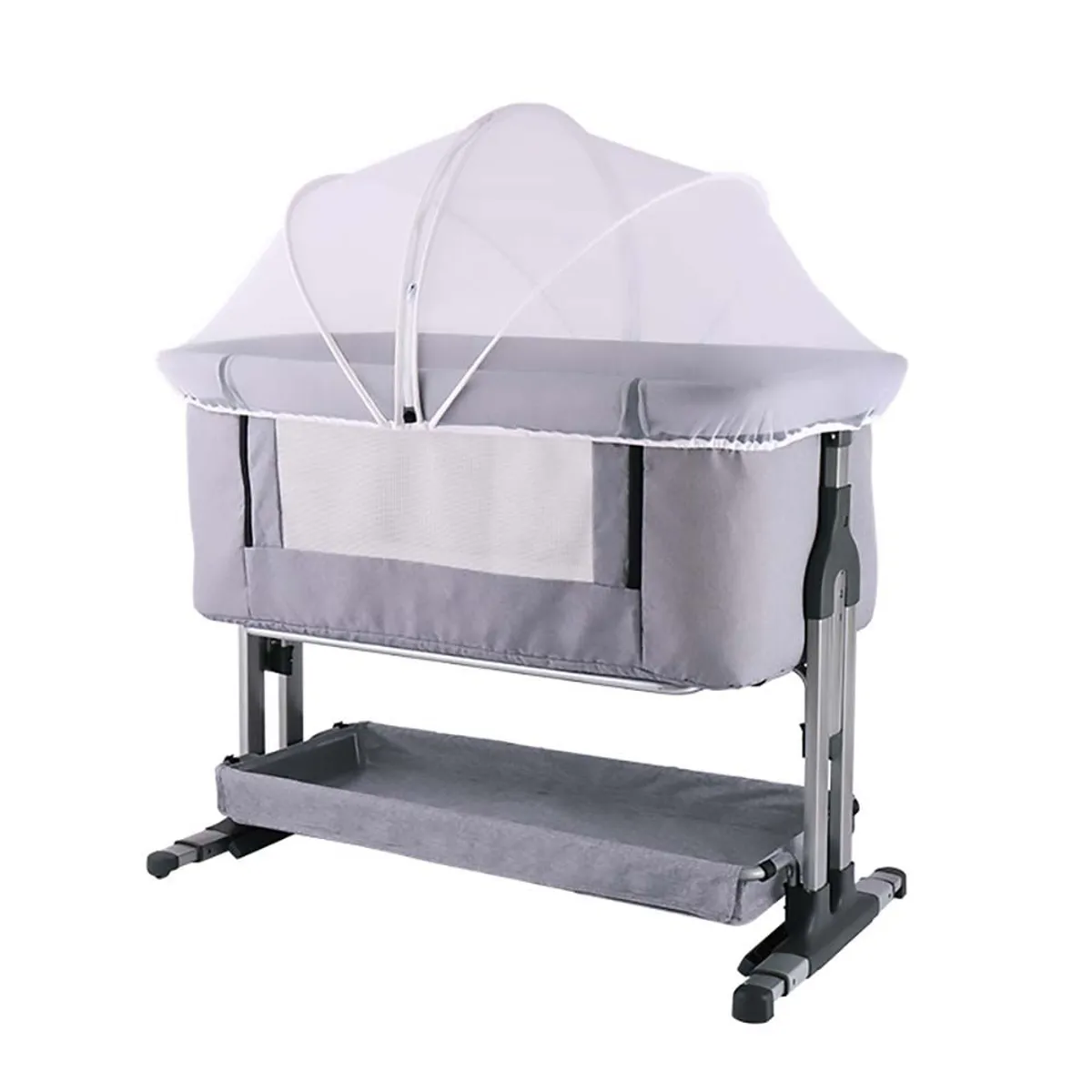 BABYKISS - CUNA COLECHO PRISMA CON 6 NIVELES DE ALTURA Y MECEDORA