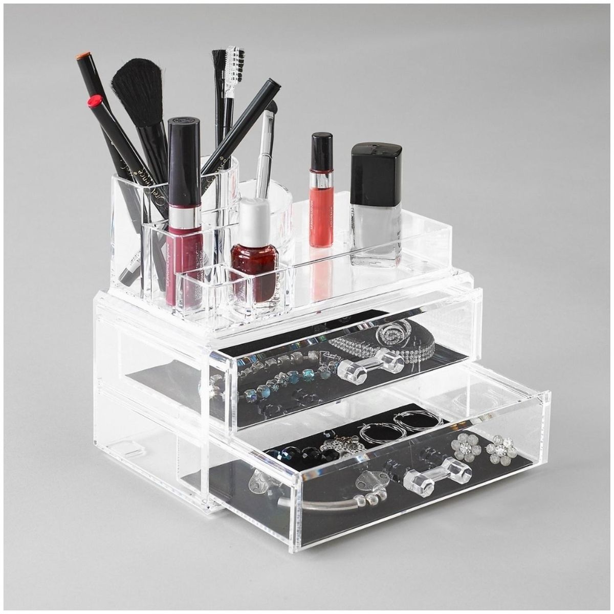 MINARI - Organizador de Maquillaje Joyas Cosméticos Joyero Acrílico 86V