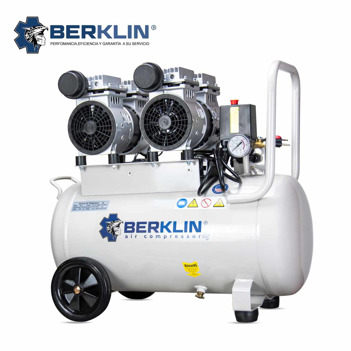 BERKLIN - Compresora Silenciosa de 50 litros