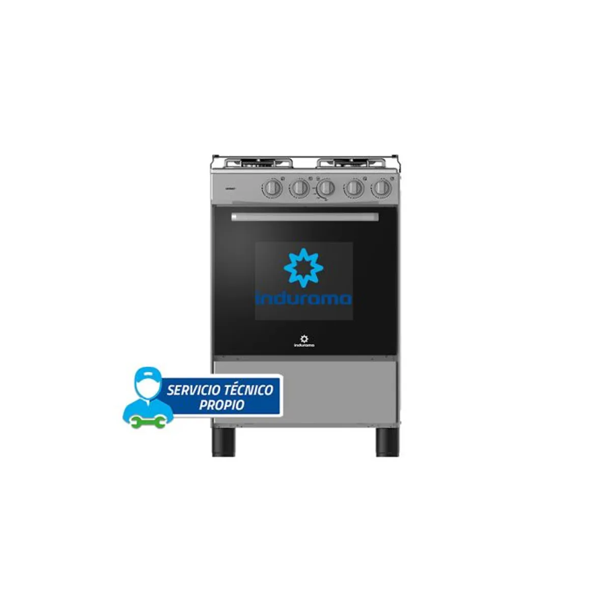 INDURAMA - COCINA INDURAMA VERNET SPAZIO3 4 QUEMADORES