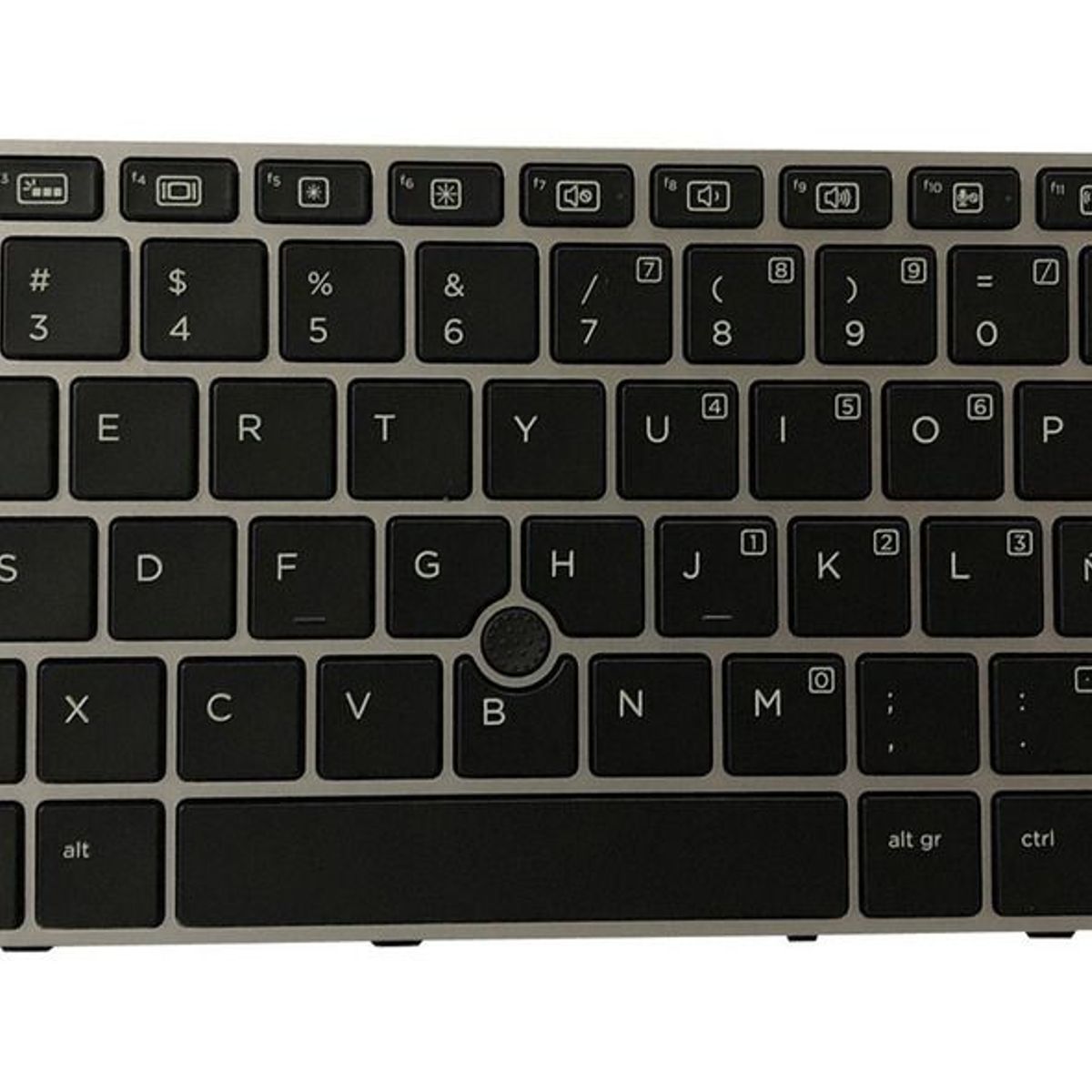 GENERICO - Teclado para Laptop HP ELITEBOOK  820-G1,  820-G2. Marco Plateado