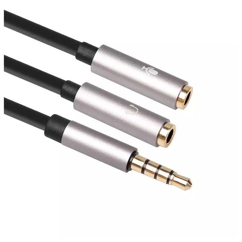 GENERICO - Adaptador Jack Divisor De Micrófono Y Audífono 35mm