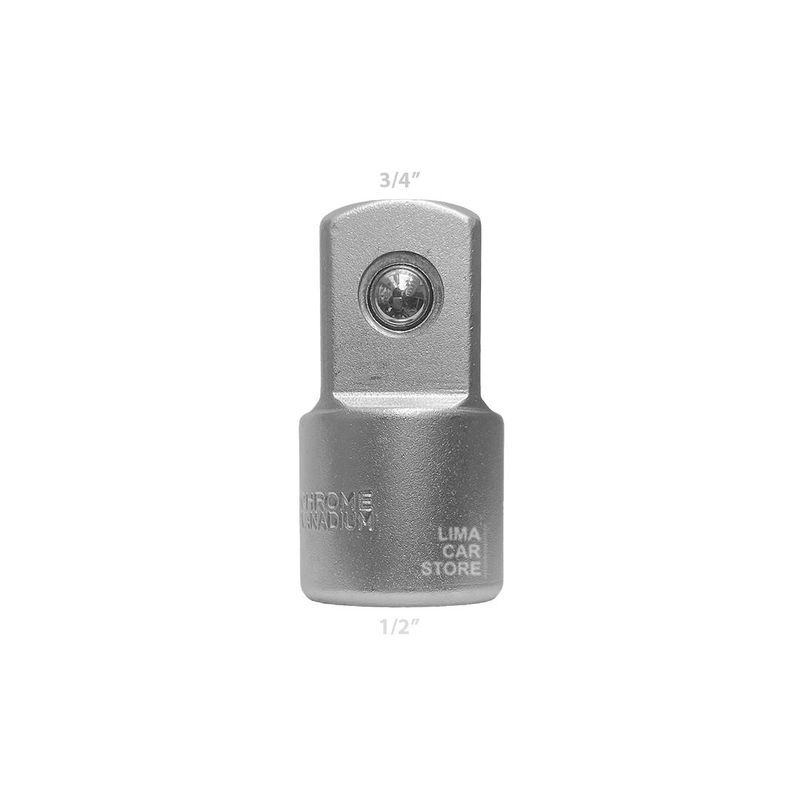 UYUSTOOLS - Dado Adaptador de 12 a 34 Cromo Llave Rachet Palanca Torquimetro