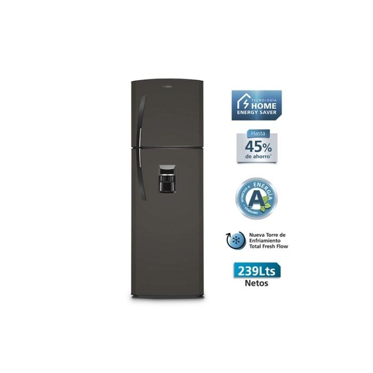 MABE - REFRIGERADORA MABE 239L TOP MOUNTRMA255FYPG_.