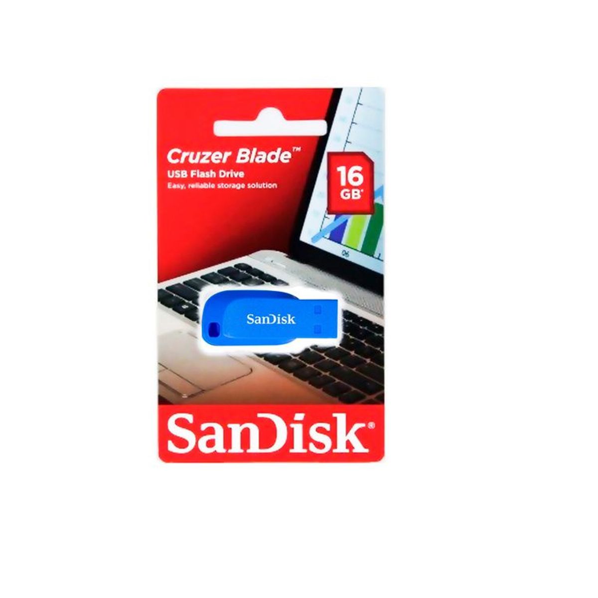 SANDISK - Memoria Usb SanDisk Cruzer Blade 16GB - Celeste