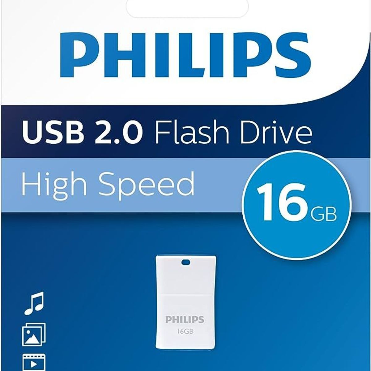 PHILIPS - Memoria USB 16 Gb 2.0 Flash Drive High Speed -Pico