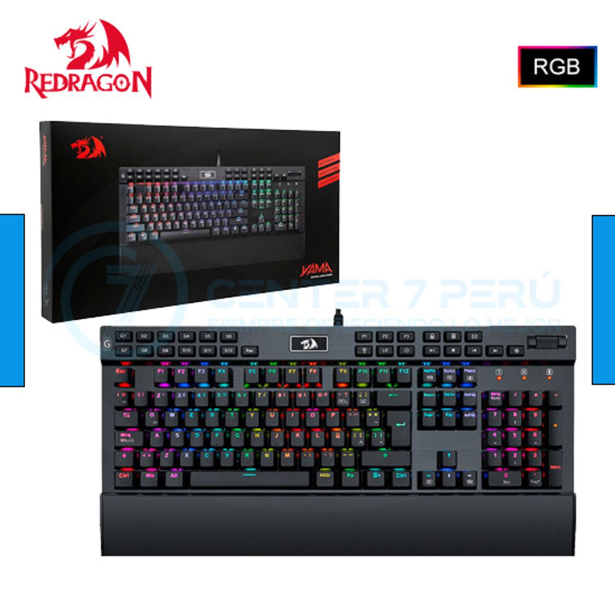 REDRAGON - teclado redragon yama k550 negro español