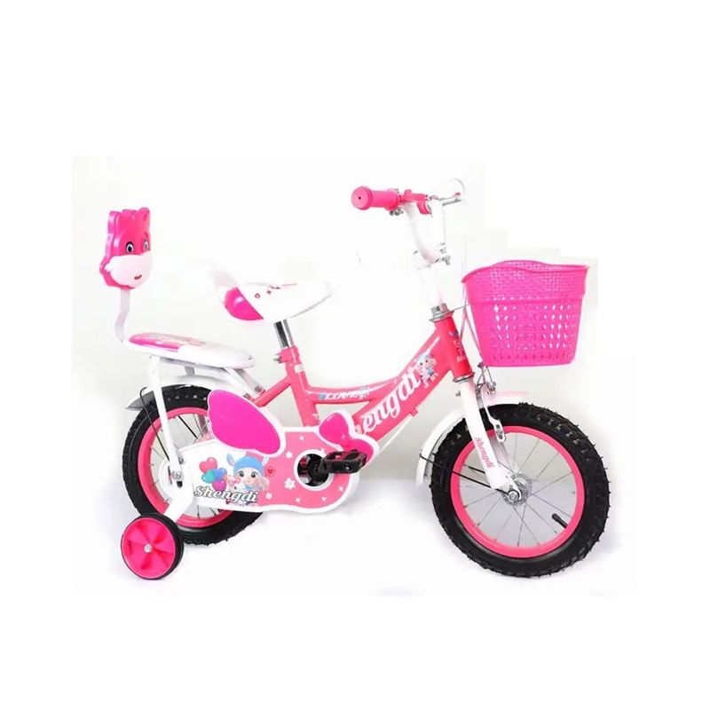 GENERICO - Bicicleta Para Niña Infantil Kids Aro 16 Doble Asiento Fu AF